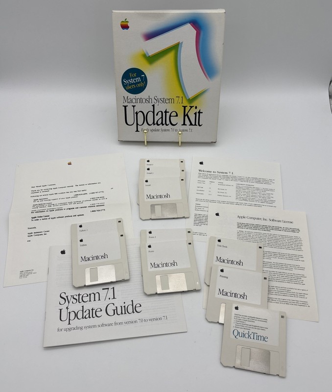 Macintosh System 7.1 Update Kit Complete Update 7.0 to 7.1