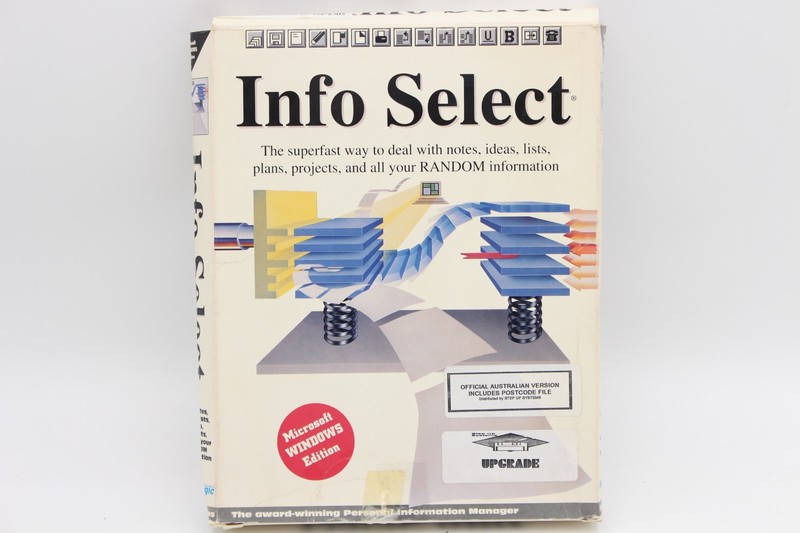 INFOSELECT MICROLOGIC PC Information Manager WINDOWS Software Retro RETAIL BOX