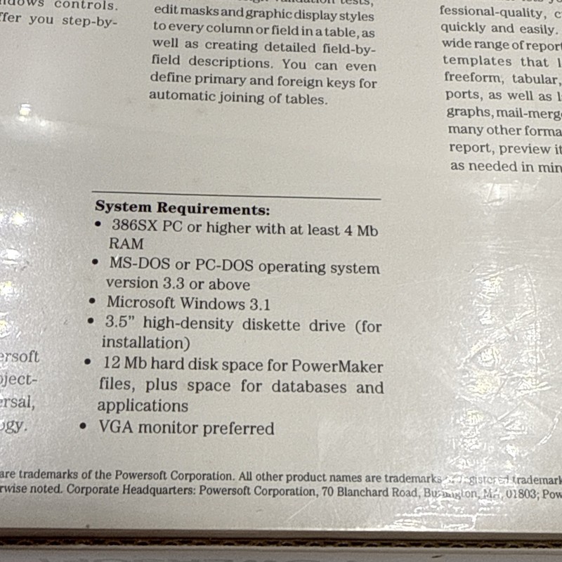 Powersoft Power Maker Windows 3.1 Version, New Sealed gallery