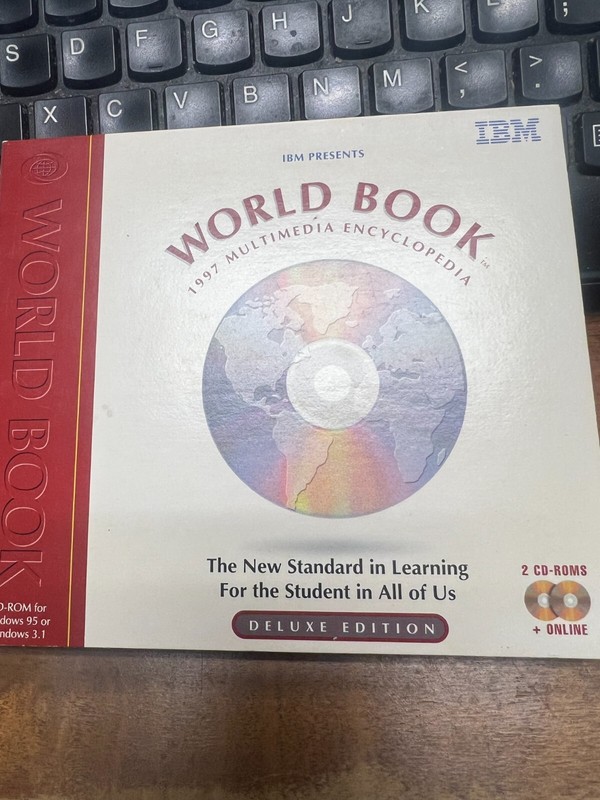 WORLD BOOK 1997 Multimedia Encyclopedia Deluxe Edition 2 CD-ROMS WIN 95/3.1