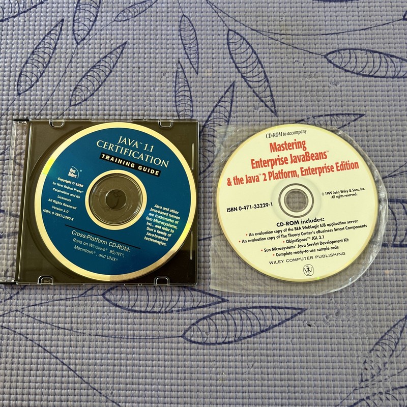 Java 1.1 certification training guide, and Java beans, CD-Rom Vintage