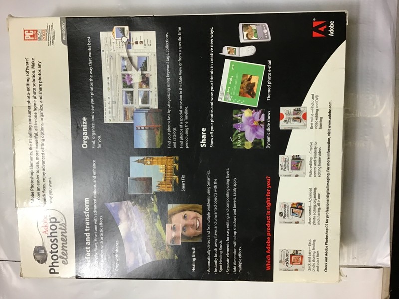 Adobe Photoshop Elements 3.0 PC BIG BOX w/ Serial Number /COMPLETE gallery