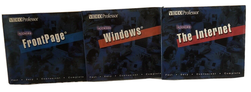 9 Disk-Video Professor-Internet-FrontPage-HTML Lessons-Computer Programing