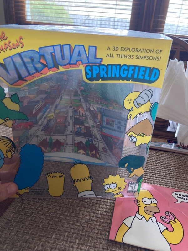 The Simpsons Virtual Springfield Computer game 1997 CD ROM