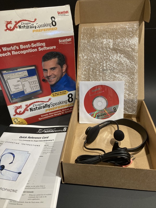 NIB Dragon Naturally Speaking 7 Preferred – By Scansoft Preowned