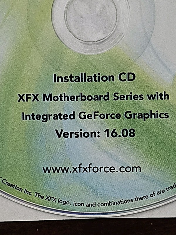 XFX Motherboard GeForce Graphics V 16.08 Installation CD gallery