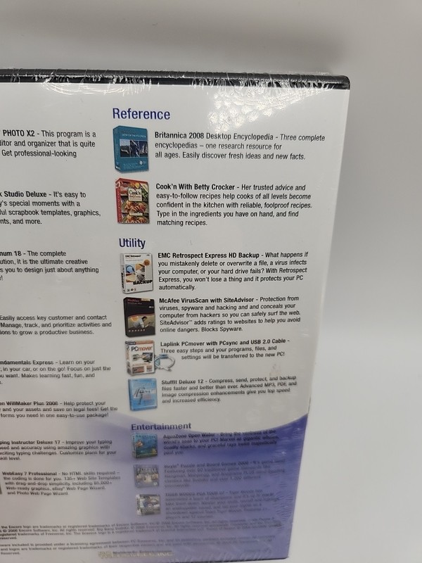 PC Treasures, INC Ultimate Software Suite Cd ROM PC Software New/Sealed gallery