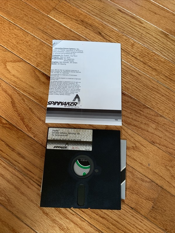 Trains Commodore 64 C64 5.25" disk With Manual gallery