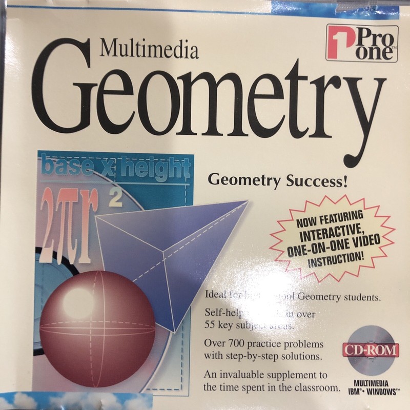 PRO ONE MULTIMEDIA "GEOMETRY" CD-ROM ~ BRAND NEW ~(1) gallery