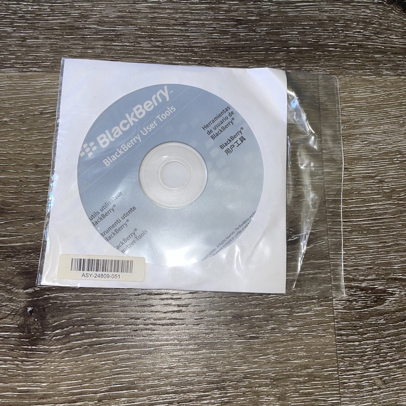 Blackberry User Tools Disc CD Software 2006