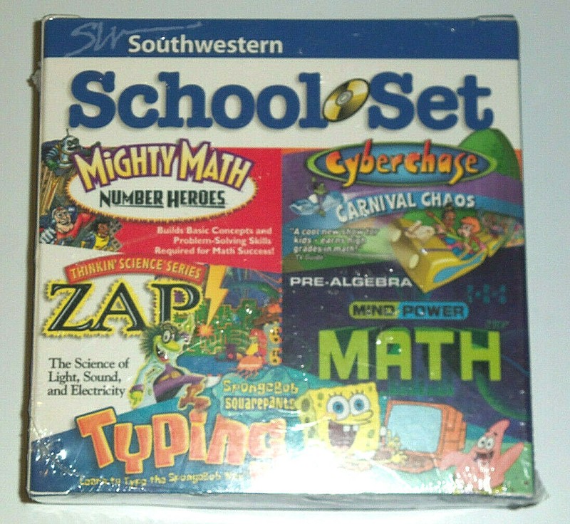 Southwestern School Set Spongebob Squarepants home school math typing CDROM gallery