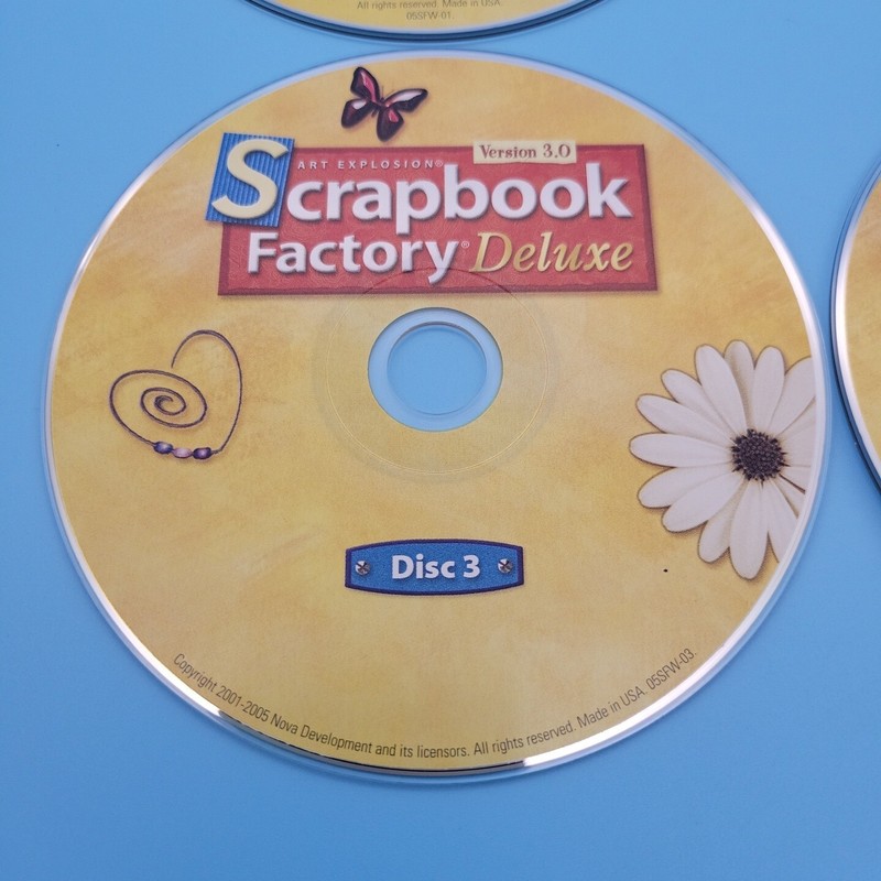 Scrapbook Factory Deluxe 4-CD-rom Set Version 3.0 PC CD-Rom Software gallery