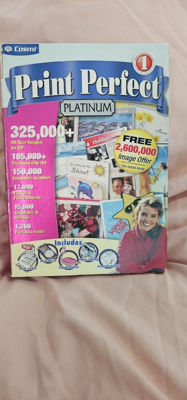 Print Artist Platinum 10 disc PC Fast Easy Creative Graphic Used see pics MM