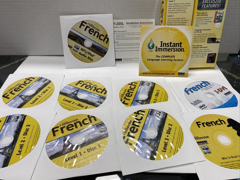 Instant Immersion French Levels 1 2 & 3 Complete