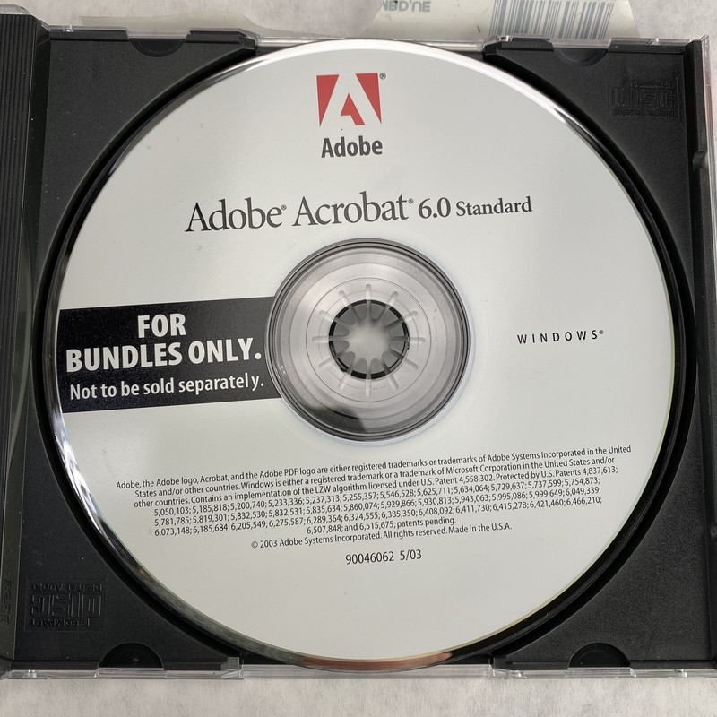 Adobe Acrobat 6.0 Standard 90046061 Windows CD w/ OEM Serial Number gallery