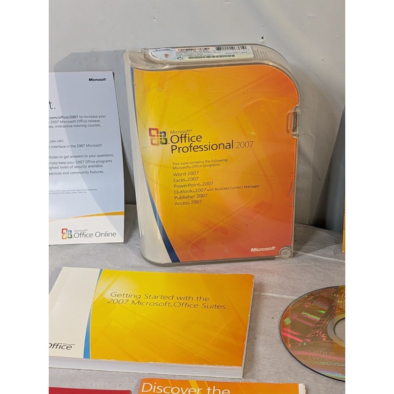 Microsoft Office Professional 2007 Windows Full Retail Version Open Box AS-IS gallery