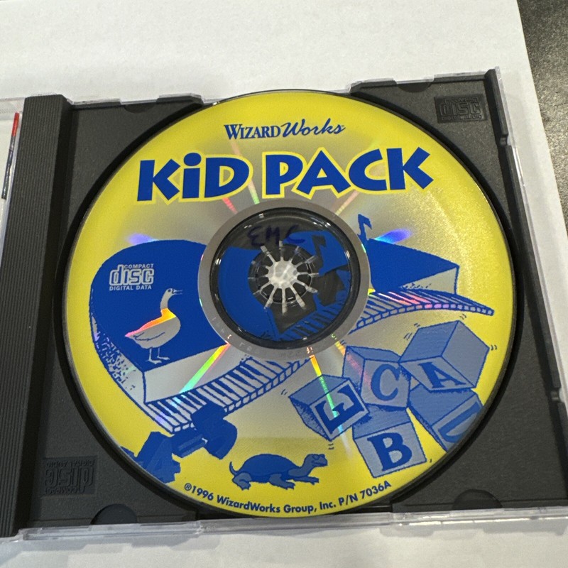 Vintage Windows 3.1 CD-ROM - Wizard Works Kid Pack 5 Games gallery