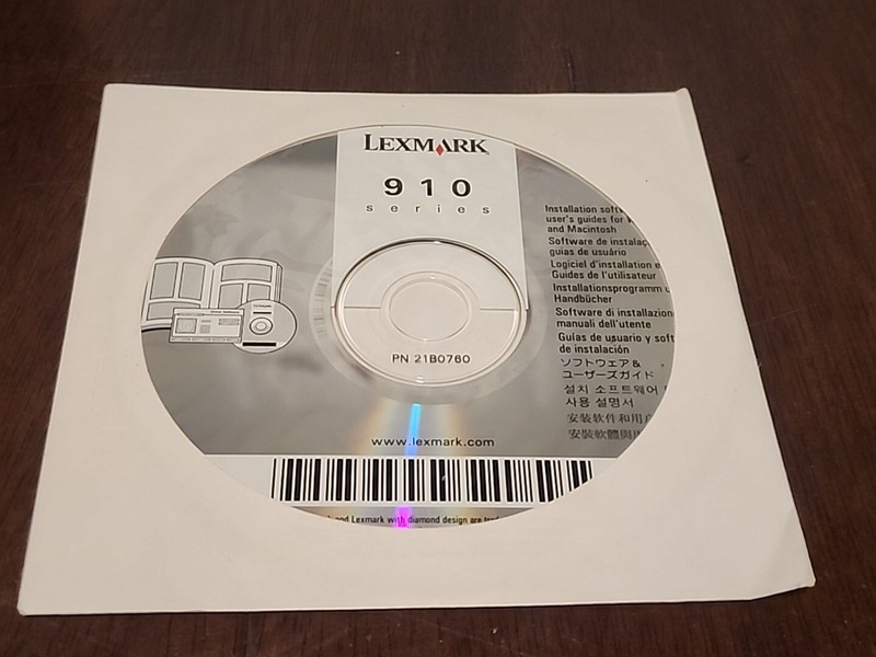 Lexmark 510 Series Printer Driver Software Disc (PC & MAC, 2004)
