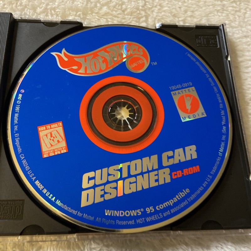 Hot Wheels Custom Car Designer CD-Rom 1997 gallery