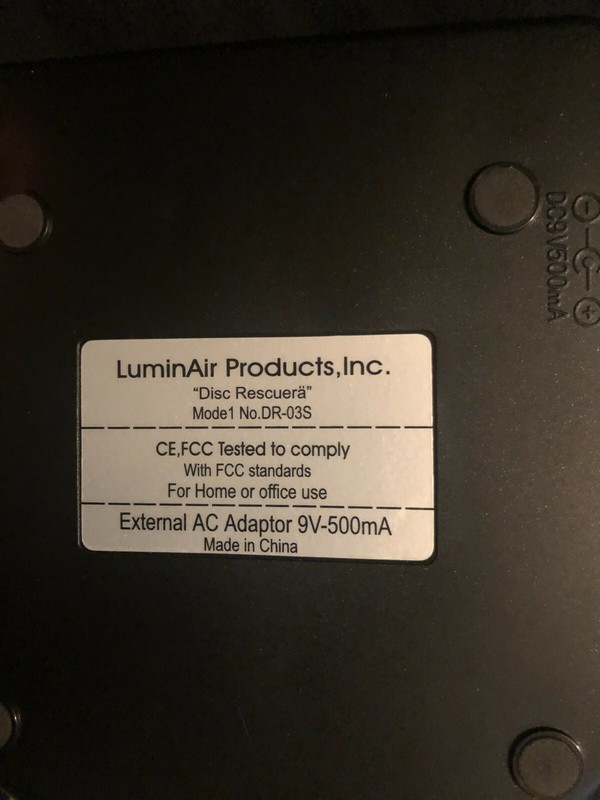 Repairs Damaged CD's Disc Rescuer Luminair prod. kit gallery
