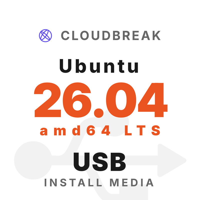 Ubuntu 26.04 amd64 LTS Bootable/Live Install USB NEW