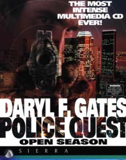Police Quest IV 4 Open Season PC CD solve murder crime cop streets of LA game!