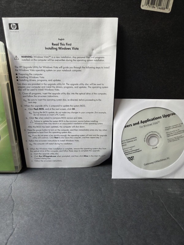 Microsoft Windows Vista Home Premium Express Upgrade Disc New w/ Product key gallery
