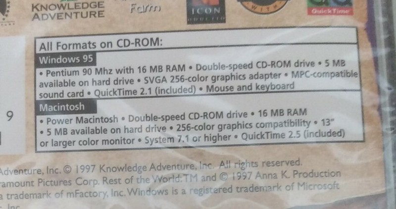 Fairy Tale A True Story Activity Center '97 PC Game Windows 95 and Mac gallery