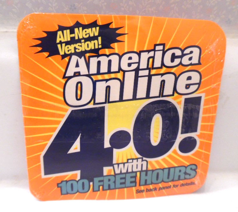 4 Vintage AOL CD-ROMs - 1999 to 2005 - America Online - Brand New CDs gallery