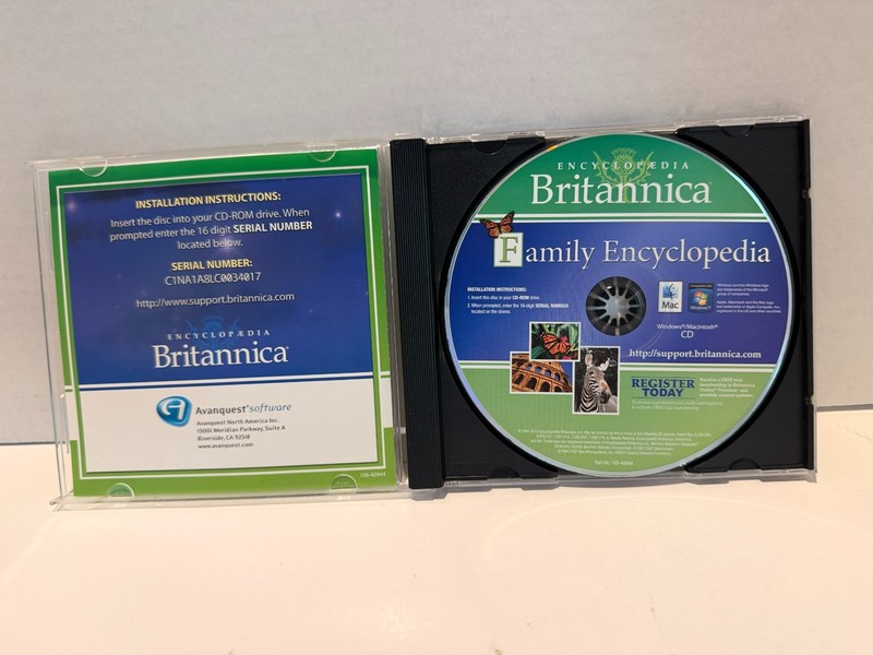 Encyclopedia Britannica Family Encyclopedia CD-ROM Win Mac Merriam-Webster gallery