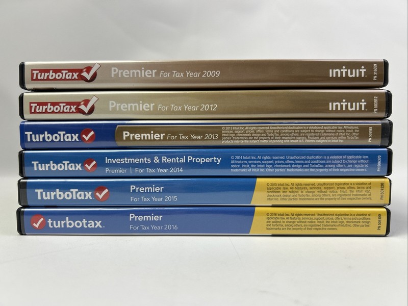 TurboTax Turbo Tax Premier Federal State Investments Rental Property U-PICK YEAR gallery