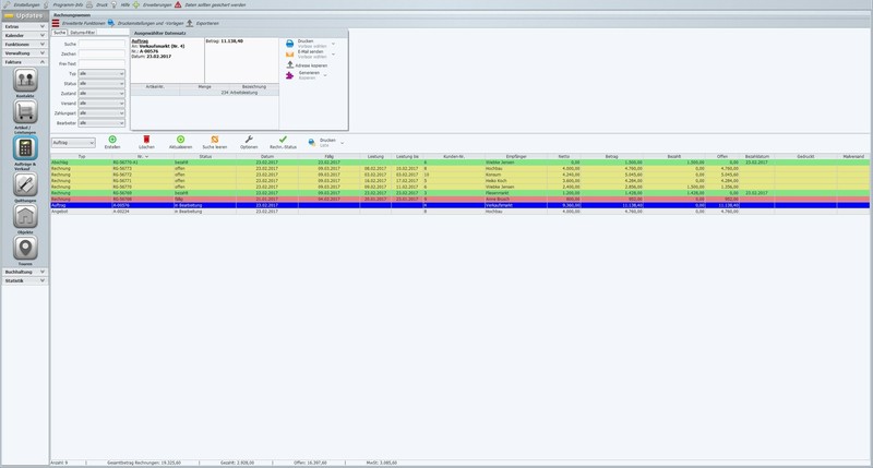 Invoice Manager Glass & Building Cleaning Software, Program without additional costs, IT gallery