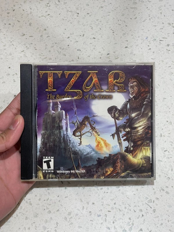 TZAR THE BURDEN OF THE CROWN – 2000 RTS PC GAME – JEWEL CASE GAME FAST SHIP