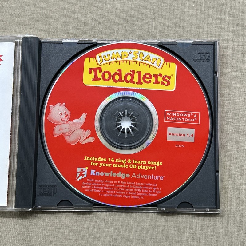 Jump-Start Toddlers (PC Windows / MAC 1996 CD-ROM) Vers. 1.4 Game Sing & Learn + gallery
