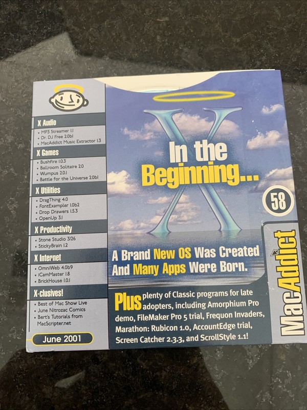 Mac Addict 58: June 2001 In the Beginning… CD