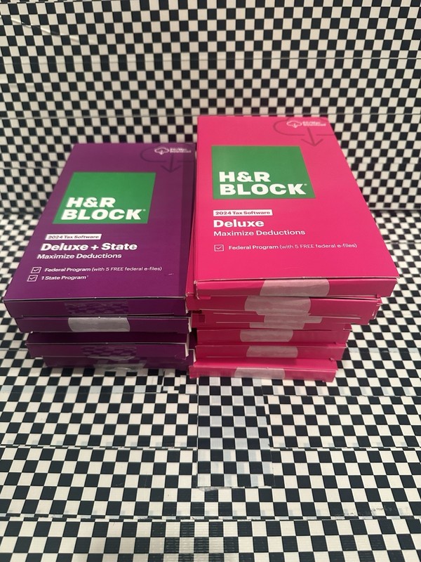 H&R Block Tax Software Deluxe 2024 federal only PC/Mac (Key Card in the Box) gallery