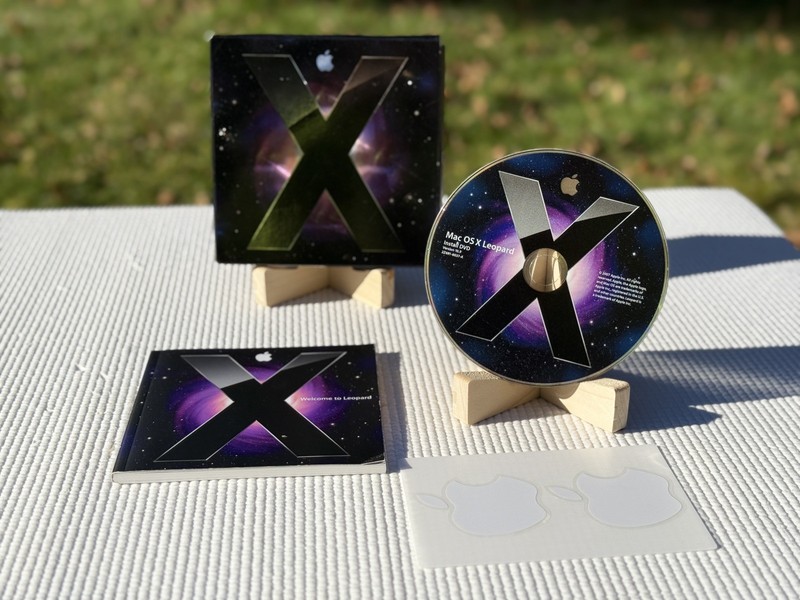 Mac OS X Leopard Version 10.5.1 Install DVD Disk w/Manual & Apple Stickers- Read gallery