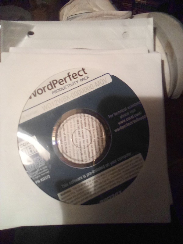 O.E.M. WordPerfect Productivity Pack CD DP/N 0CD940