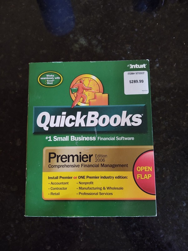 Quickbooks Premier Edition 2006 Small Business Financial Software For Windows