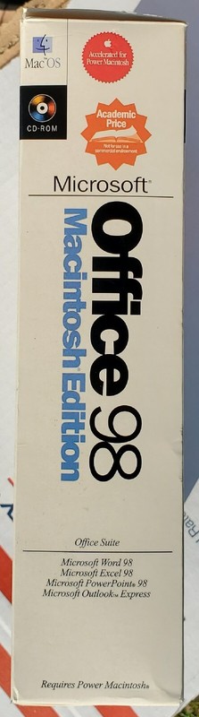 Microsoft Office 98 Macintosh Edition Academic (Power Mac OS 7.5, 1999) COMPLETE gallery