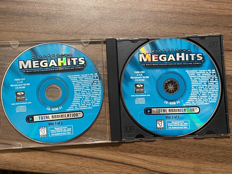 Millennium Megahits: Total Annihilation 2 Disk Set Only For Windows 95/98