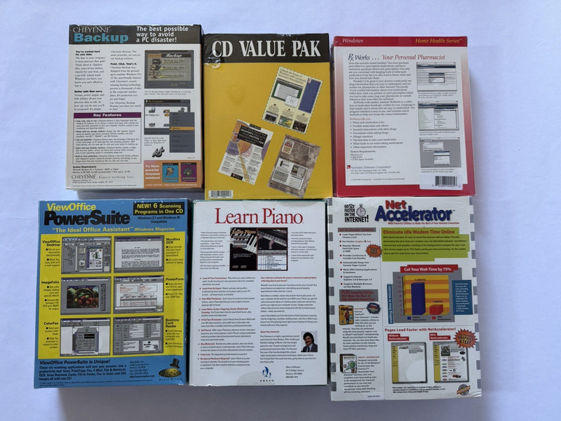 Huge Lot of Vintage Software & Games on CD-ROM New Factory Sealed Big Box gallery