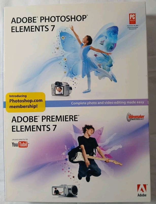ADOBE PHOTOSHOP ELEMENTS 7 / ADOBE PREMIERE ELEMENTS 7 NWT gallery