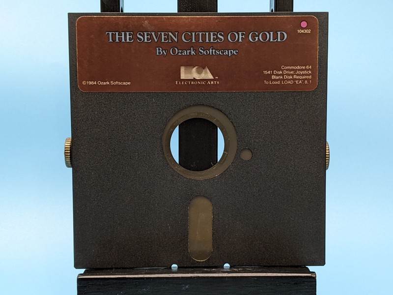 The Seven Cities Of Gold EA 5.25 Floppy Commodore 64/128: Vintage Software 1984 gallery