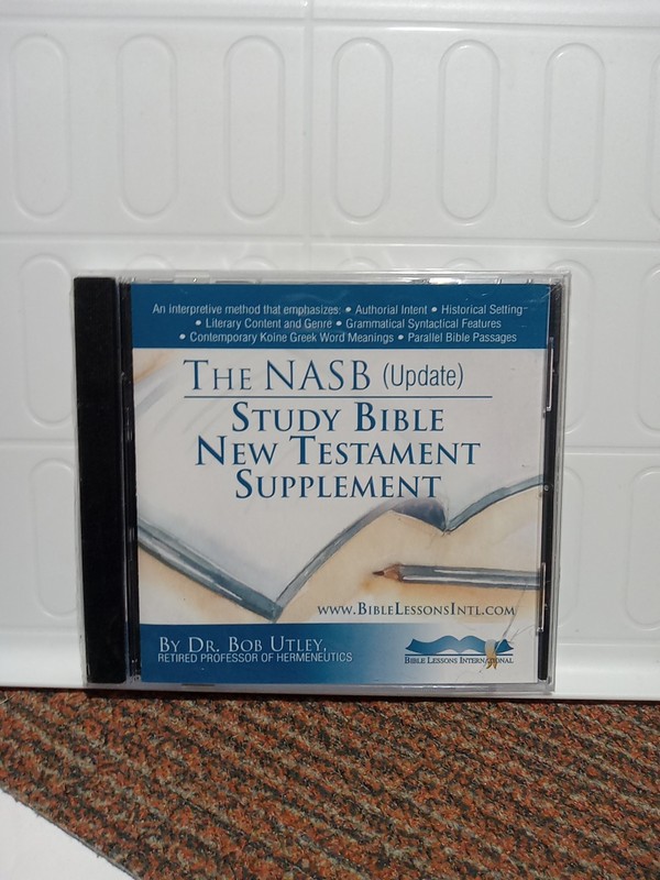 NEW SEALED The NASB Update Study Bible New Testament Supplement CD-ROM Software