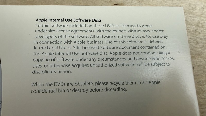 Apple Mac OS X Snow Leopard INTERNAL Version 10.6 RARE Collectible Software gallery