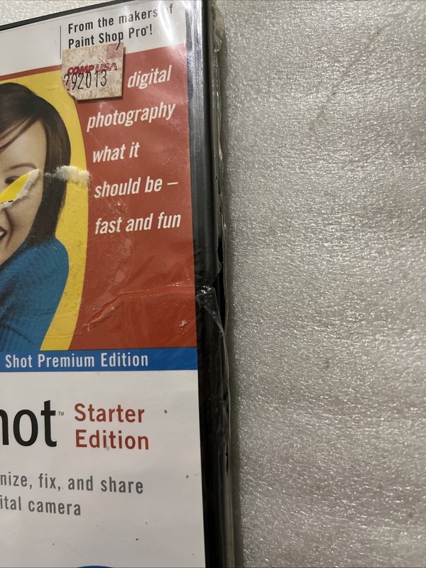 JASC After Shot Starter Edition (PC, Windows 98+, 2002) NEW SEALED Fraying gallery
