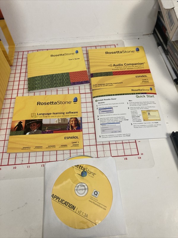 Rosetta Stone Spanish Version 3 (2007) Level 1-3 Set *No Headphones Read gallery