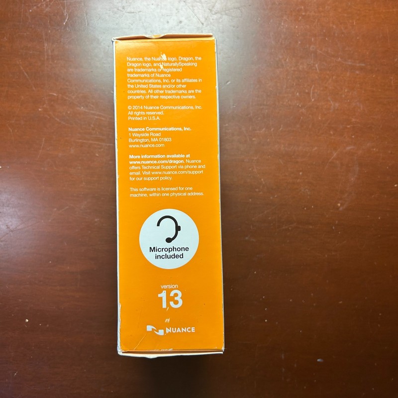 Nuance Dragon NaturallySpeaking 13 Basics Speech Recognition Software W/ Headset gallery