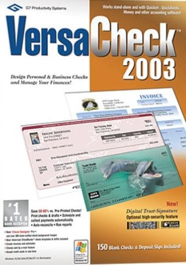 VersaCheck 2003 Personal Premier PC CD print checks from own computer program
